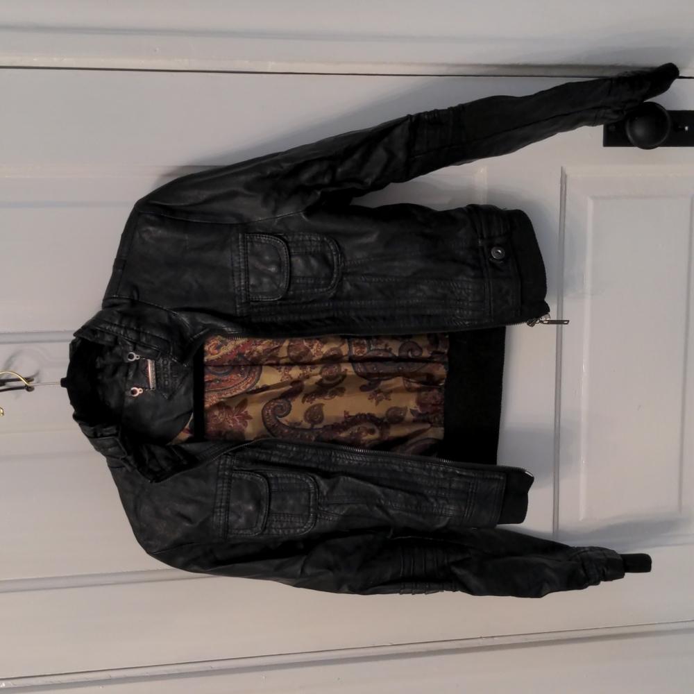 Faux leather jacket